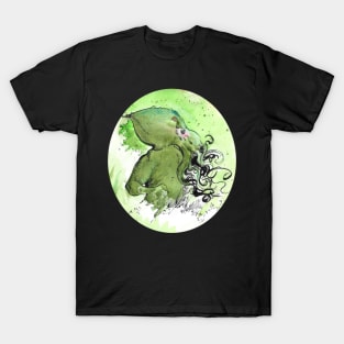 Halloween Cthulhu mixedmedia - Lovecraftian inspired art and designs T-Shirt